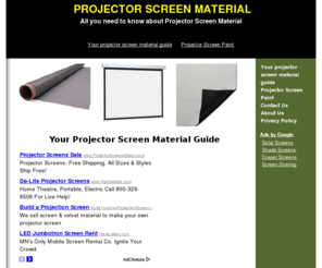 projector-screenmaterial.com: PROJECTOR SCREEN MATERIAL - Your projector screen material guide
Your projector screen material guide