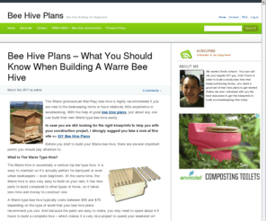 beehiveplansonline.com: Bee Hive Plans - Bee Hive Building For Beginners
Looking for bee hive plans to build your own bee hive? Get the best blueprints to help you construct your bee hive easily today.