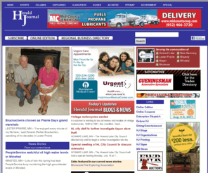 herald-journal.com: Herald Journal Newspaper: Winsted, Howard Lake, Lester Prairie, Waverly, New Germany, Mayer MN
Herald Journal Publishing, MN: News and Information. Advertising and Marketing. Local newspaper publishing and complete marketing services.