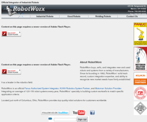 looking2sellarobot.com: Industrial Robot Integrator - New and Used Robotic Integration
RobotWorx integrates both new and used industrial robots. We are official integrators of FANUC Robotics, KUKA, and Motoman. We buy and sell new and used robots.