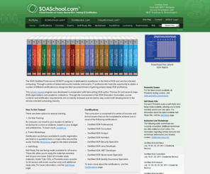 semanticwebschool.org: SOA Certified Professional (SOACP) - SOASchool.com
Global Provider of Vendor-Neutral SOA Training and Certification