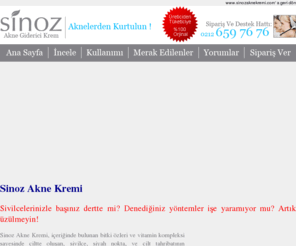 sinozaknekremi.com: Sinoz Akne Kremi
