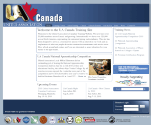 uacanada.net: UA Canada :: Training
United Association of Journeymen and Apprentices of the Plumbing and Pipe Fitting Industry of the United States and Canada