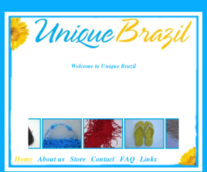 uniquebrazil.com: Unique Brazil - Fashion purses, sandals, blouses, scarfs, gifts
Gorgeous handmade purses carefully handcrafted, with superior quality and lined with lovely material. Elegant and classic with exclusive fabulous design. Scarves, blouses, sandals. Buy online.