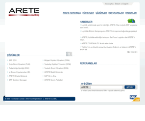 arete.com.tr: Arete Danışmanlık | SAP Danışmanlık ve Çözümleri
SAP danışmanlığı yapan Arete, Türkiye'nin en geniş ve en tecrübeli danışmanlık kadrosuna sahip SAP Çözümleri şirketidir.