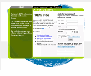 datconferencing.com: DAT CONFERENCING
Free personal conference call line and services for business or personal use. No credit card 