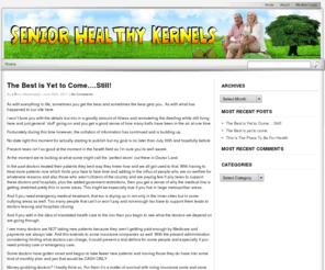 seniorhealthykernels.com: SeniorHealthyKernels.com
senior health, seniors for health, healthy hints