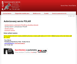 servis-polar.cz: Servis sporttesterů Polar
servis polar,opravy sporttesterů a pulsmetrů