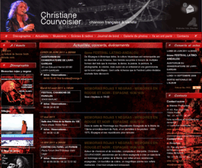 christianecourvoisier.com: Prochains concerts de Christiane Courvoisier
Actualités, événements, prochains concerts de Christiane Courvoisier, chanteuse et auteur de chansons de variété française