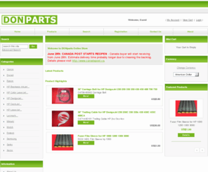 donparts.com: donparts - Welcome to DONparts Online Store


		 