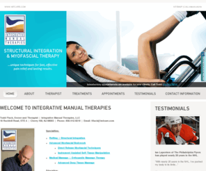 imtcare.com: NJ Rolfing NJ Structural Integration | Myofascial Medical Massage Therapy
Todd Fluck, Integrative Manual Therapies NJ, specializing in Rolfing, Structural Integration, Myofascial Medical Massage Therapy