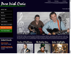 pureirishcraic.com: Declan O'Sullivan :: Pure Irish Craic ::
The official website for Declan O'Sullivan - news, gigs, audio and video