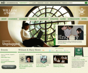 wm.edu: William & Mary - Home
