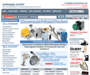 omega.com: Sensors, Thermocouple, PLC, Operator Interface, Data Acquisition, RTD
Your source for process measurement and control. Everything from thermocouples to chart recorders and beyond. Temperature, flow and level, data acquisition, recorders and more.