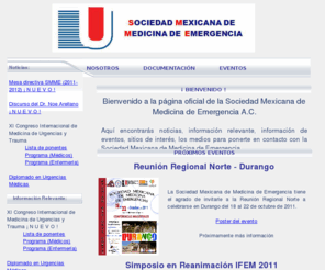 smmemx.org: Sociedad Mexicana de Medicina de Emergencia
Sociedad Mexicana de Medicina de Emergencia