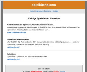 xn--spielkche-v9a.com: spielküche.com - Wichtige Spielküche - Webseiten
