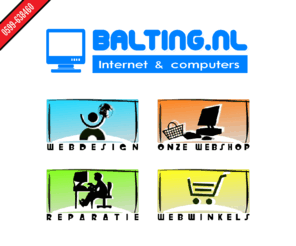 balting.nl: Balting.nl. Professionele websites & webwinkels. | Goedkope computers, laptops en reparaties
Balting.nl Uw specialist op het gebied van websites, webshops computer verkoop en computers reparatie.