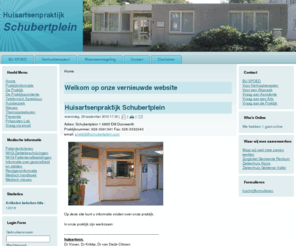 schubertplein.com: Welkom op onze vernieuwde website
Huisartsenpraktijk Schubertplein. Dit is de site die informatie geeft over de huisartsenpraktijk Schubertplein