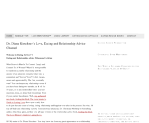 dating-advice-blog.com: Advice | DATV | Howto Advice on Dating
Best selling book author (Love in 90 Days), Dr. Diana Kirschner’s Dating Advice TV | Today Show & Fox TV Morning Show Relationship Expert.