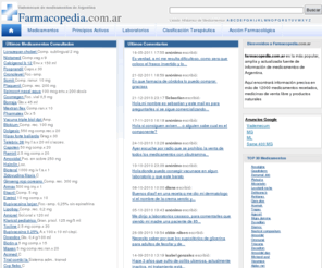 farmacopedia.com.ar: Vademecum de medicamentos de Argentina
farmacopedia.com.ar - Vademecum de medicamentos de Argentina