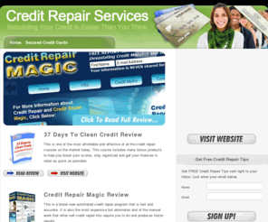 selfcreditrepairkits.com: 37 days to clean credit reviews,credit repair magic review,credit crunch slayer
reviews of 37 days to clean credit,credit repair  magic and