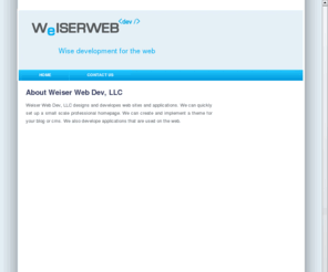 weiserwebdev.com: Web site
Site description here