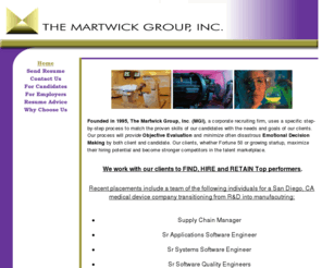 martwicksearch.com: The Martwick Group, Inc.
