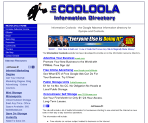 incooloola.com: Information Cooloola - the Google Adsense Information Directory for Gympie & Cooloola.
Information Cooloola - the Google Adsense Information Directory for Gympie and Cooloola.