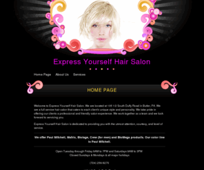 expressyourselfhairsalon.com: Home Page
Home Page