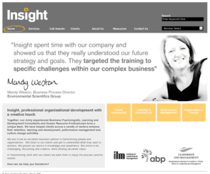 insightfororganisations.com: UK leaders in organisational development specialising in tailored selection, development and change programmes
UK leaders in organisational development specialising in tailored selection, development and change programmes