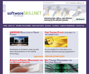 isa-skillnet.com: Home
Software Skillnet is a network of companies within the Software and IT services industry in Ireland who engage in the development and delivery of sector specific customised training. Click here for more info.