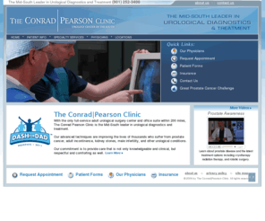 lapmemphis.com: The Conrad|Pearson Clinic Urology Center of the South
The Conrad|Pearson Clinic is the Mid-South leader in urological diagnostics and treatment.