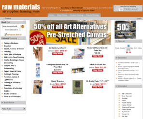 rawmaterialslacatalog.com: Raw Materials Art Supplies
Raw Materials specializes in fine art products and supplies for the artist, art teacher, art student, crafter, hobbyist, architect, and drafting professional. 