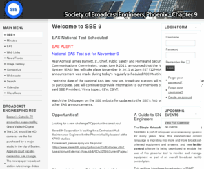 sbe9.org: Welcome to SBE 9
Society of Broadcast Engineers Chapter 9 - SBE9.org