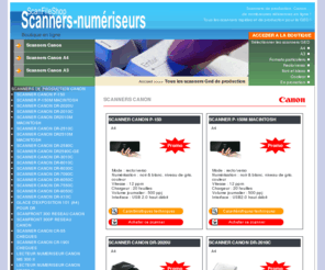 scanners-numeriseurs.net: gestion electronique de documents, scanners de production ged, geide  Canon,
Scanfile propose des logiciels de gestion electronique de documents, de dematerialisation et  de workflow et des scanners de production ged