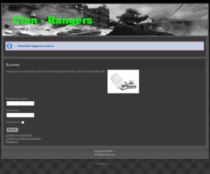 clan-rangers.net: Acceso
Joomla! - el motor de portales dinámicos y sistema de administración de contenidos