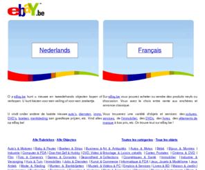 ebay.be: eBay.be - eBay Belgique, eBay België
Op eBay.be kan je kopen en verkopen, nieuw of tweedehands: Vastgoed, Jobs, Zoekertjes, Auto’s, Boeken, DVD’s, Tickets. Sur eBay.be on peut vendre et acheter tout, nouveau ou 2èmemain. Immo, Livres