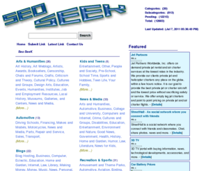 seoseek.net: Seo SeeK Web Directory
Seo SeeK is the link directory where you can submit the URL to your homepage. our web directory is human edited and seo friendly directory.If you are running a Family Friendly web site with quality content you are welcome to add your web site.