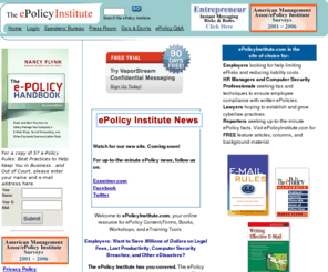 epolicyinstitute.com: Search the ePolicy Institute
