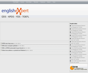 kpdsuds.com: English Expert - İngilizce Kursları
Izmirde ALES, ÜDS, KPDS, TOEFL, IELTS, YDS kurslarinda tek adres.