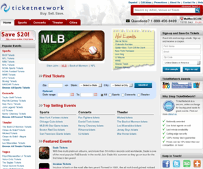 tighttickets.com: Tickets at TicketNetwork | Buy & sell tickets for sports, concerts, & theater!
Buy and sell tickets at TicketNetwork.com!  We offer a huge selection of sports tickets, theater seats, and concert tickets at competitive prices.
