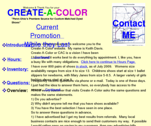 keithcolorsshoes.com: Create-A-Color KeithColorsShoes.com
