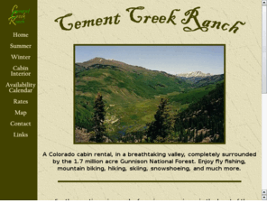 Cementcreekranch Com Colorado Secluded Mountain Cabin Rentals