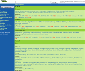 superpreise.at: Elektronik-, Sport- und Haushalts- Preise vergleichen und billiger einkaufen: SuperPreise.at
SuperPreise.at, Preise vergleichen und billig einkaufen für Computer, Elektronik, Sport, Mode, Reisen und Vielem mehr in Deutschland und Österreich.