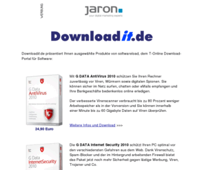 downloadit.de: downloadit.de: Startseite
Downloadit.de bietet kommerzielle Softwareprogramme namhafter Hersteller zum sofortigen Download an.