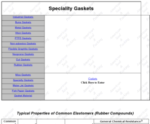 specialtygasket.com: Specialty Gaskets
Specialty Gaskets, buna, Neoprene and EPDM