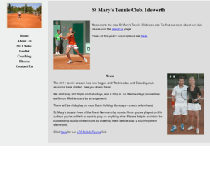 stmarystennisclub.co.uk: St Mary's Tennis Club, Isleworth
St Mary's Tennis Club, Isleworth