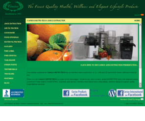 caricojuice.com: carico juice extraction
Discover the fountain of youth with Carico's Nutri-tech Juice Extraction system. Helps strengthen your immune system, look and feel better, flush excess waste and detoxifies your body, gives a quick energy boost and increases stamina. The ultimate in juice extractors