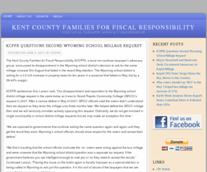 kcffr.org: Kent County Families for Fiscal Responsibility
Your local taxpayer advocacy organization