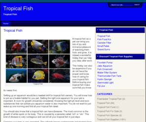 strictlyfish.net: Tropical Fish
Tropical Fish